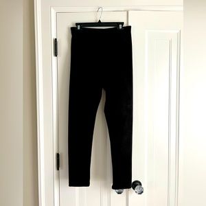 BCBG faux suede black  leggings